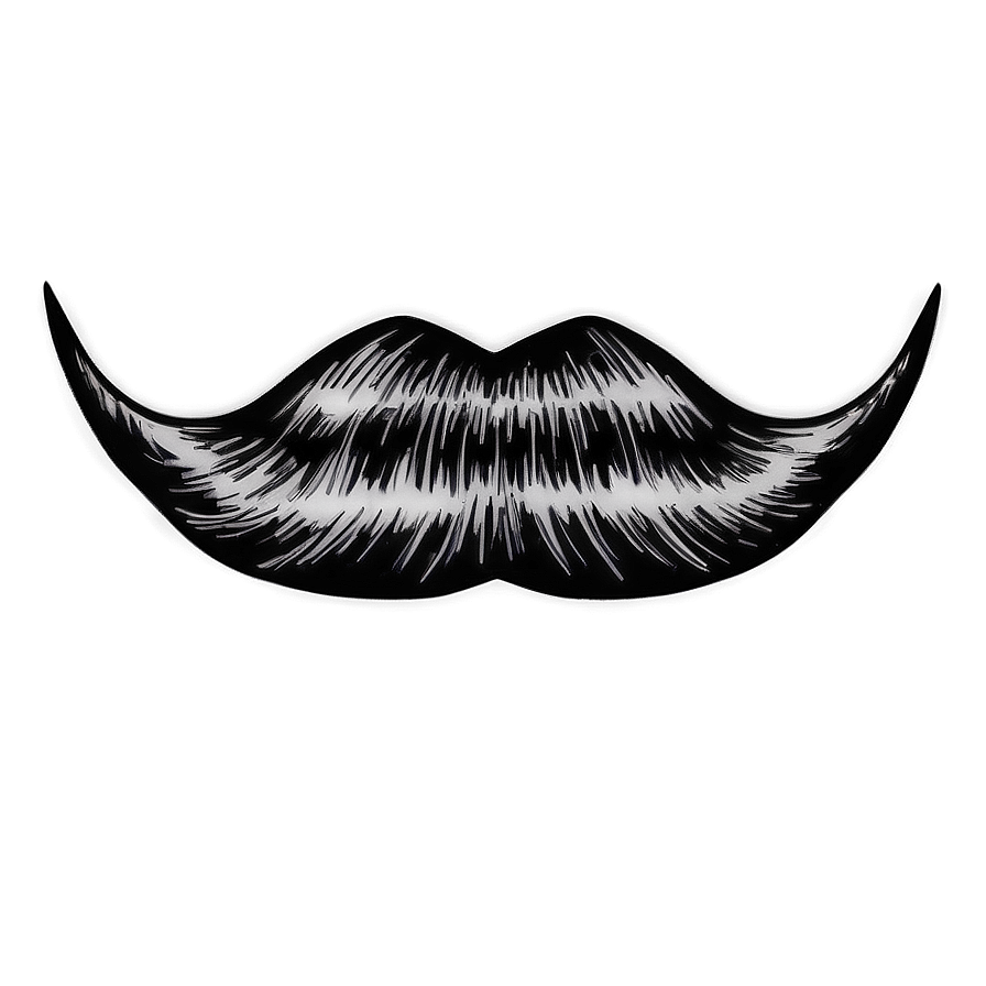 Iconic Movie Star Mustache Png Fsm52 PNG image