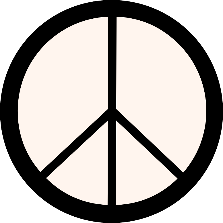 Iconic Peace Symbol Graphic PNG image