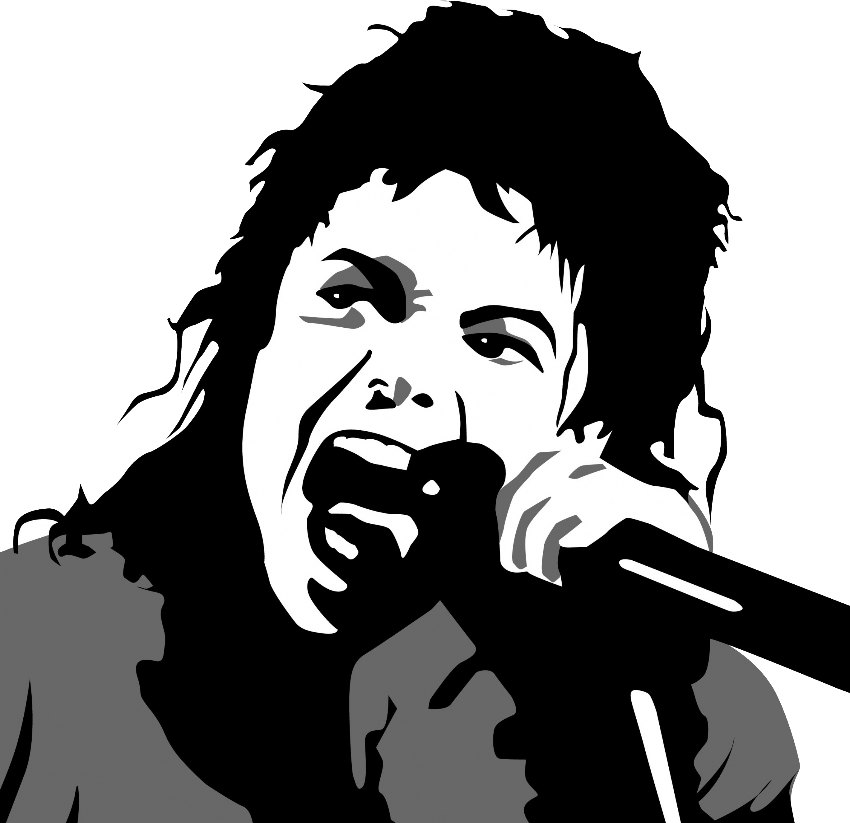 Iconic_ Performer_ Vector_ Art PNG image
