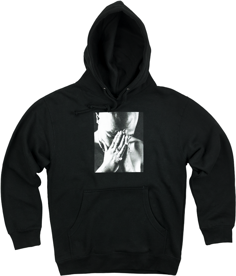 Iconic Rapper Praying Hoodie PNG image