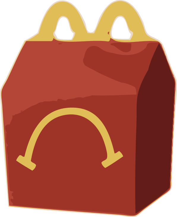 Iconic Red Happy Meal Box PNG image