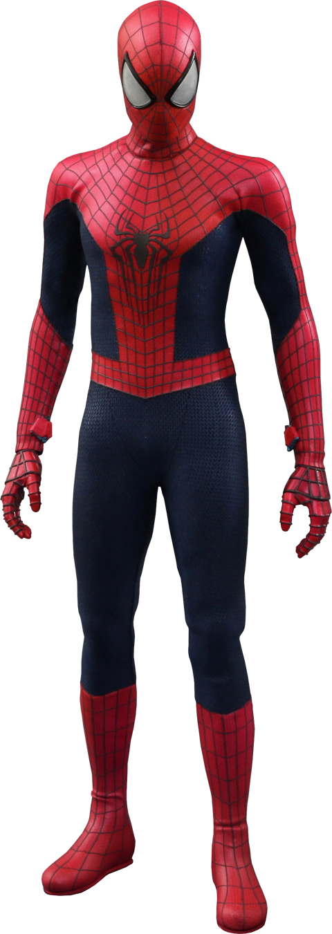 Iconic Redand Blue Spider Suit PNG image