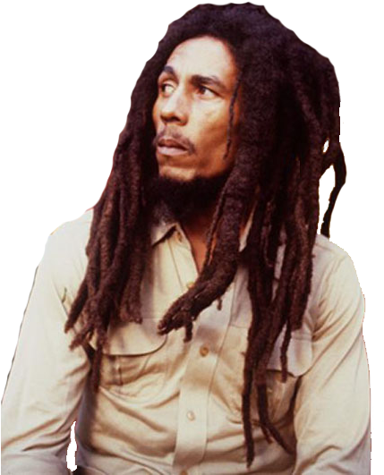 Iconic Reggae Legend Bob Marley PNG image