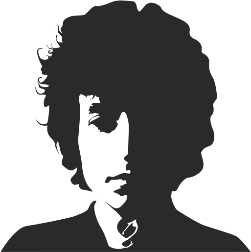 Iconic Silhouette Portrait PNG image