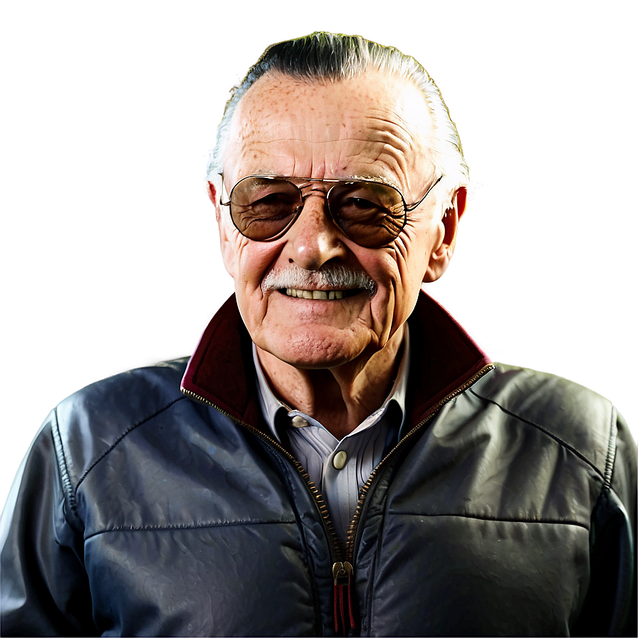 Iconic Stan Lee Portrait Png Oke PNG image