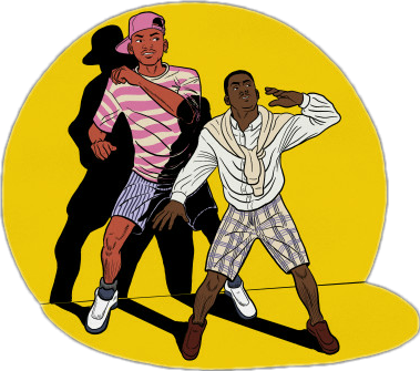 Iconic T V Show Duo Dance Move PNG image