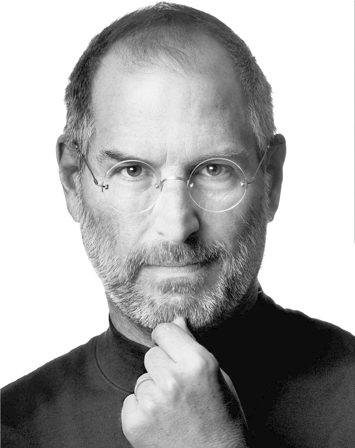 Iconic Tech Visionary Portrait PNG image