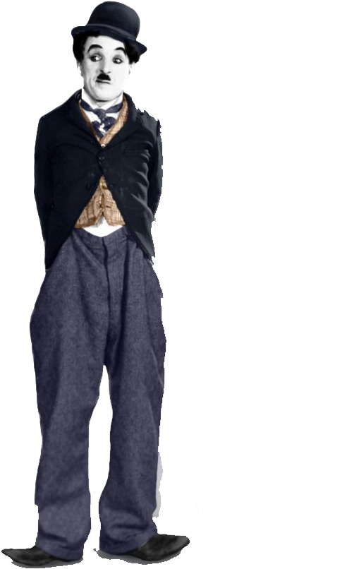 Iconic Tramp Character Costume PNG image