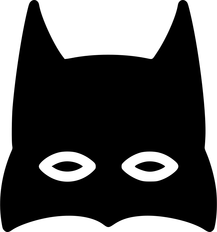 Iconic Vigilante Mask Silhouette PNG image