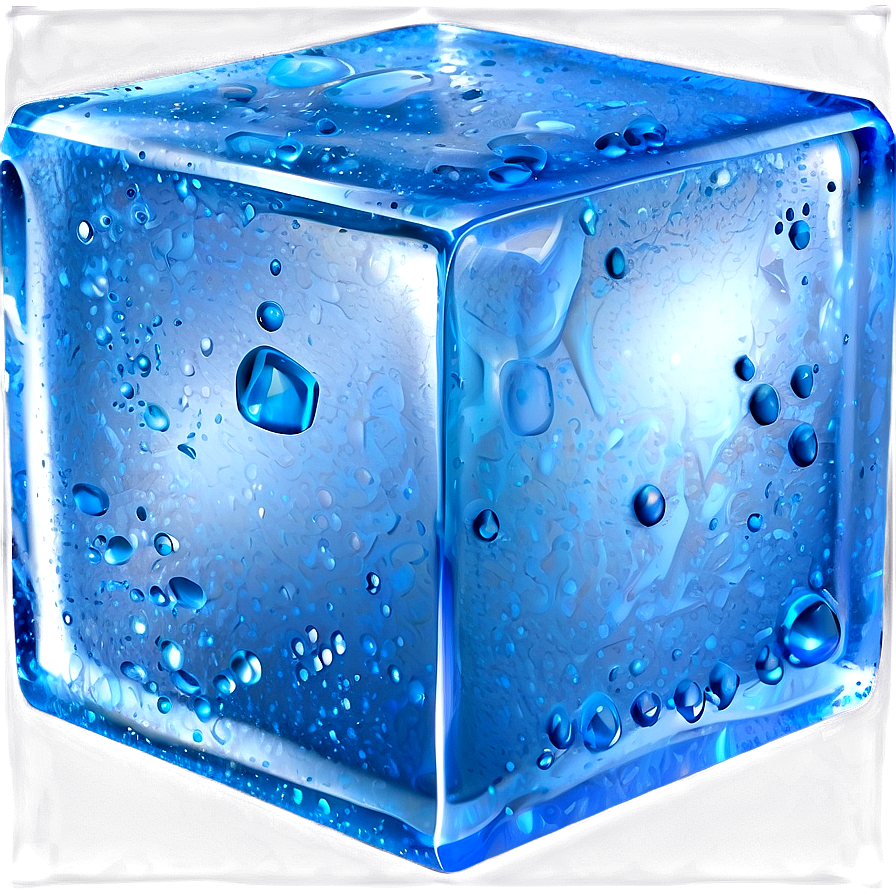 Icy Blue Cube Png 06132024 PNG image