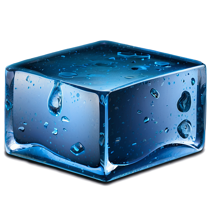 Icy Blue Cube Png Rlo36 PNG image