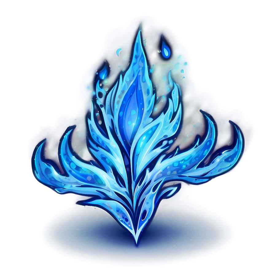 Icy Blue Flames Png 72 PNG image