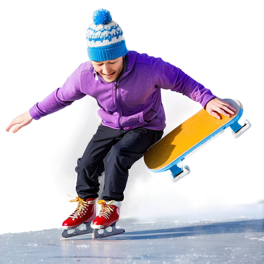 Icy Skating Journey Png Ykw PNG image