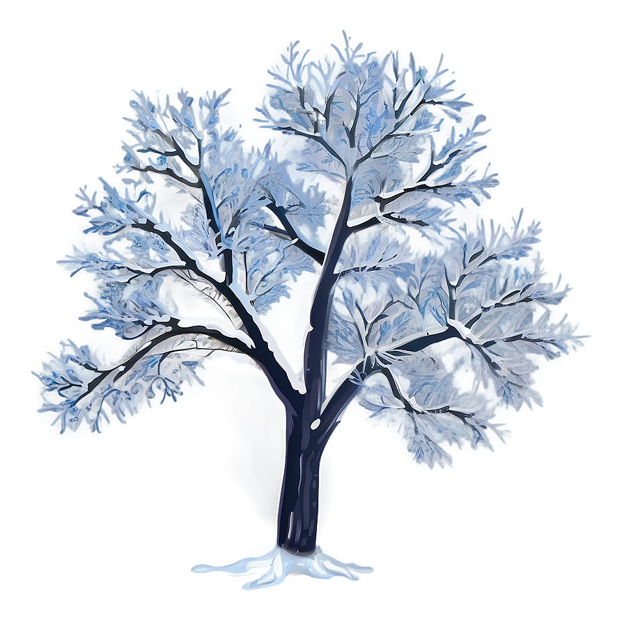 Icy Snow Tree Png 86 PNG image