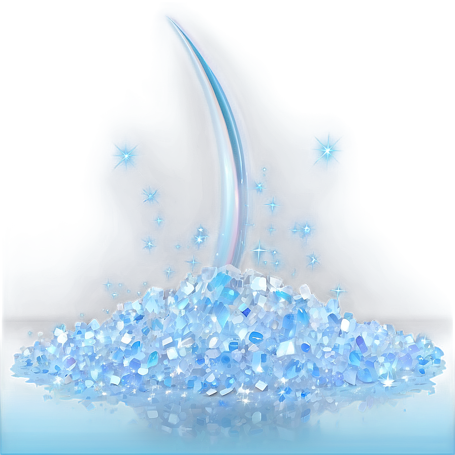 Icy White Glitter Magic Png 06252024 PNG image