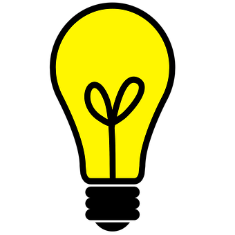 Idea Lightbulb Graphic PNG image