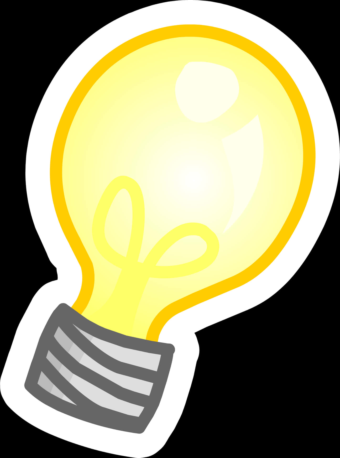 Idea Lightbulb Graphic PNG image