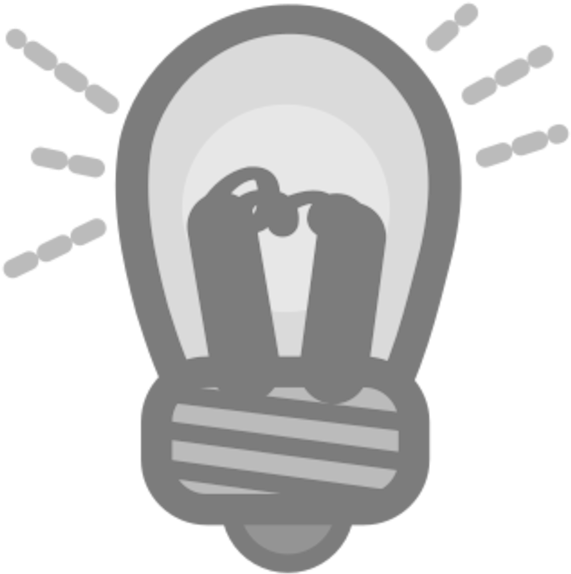 Idea Lightbulb Icon PNG image