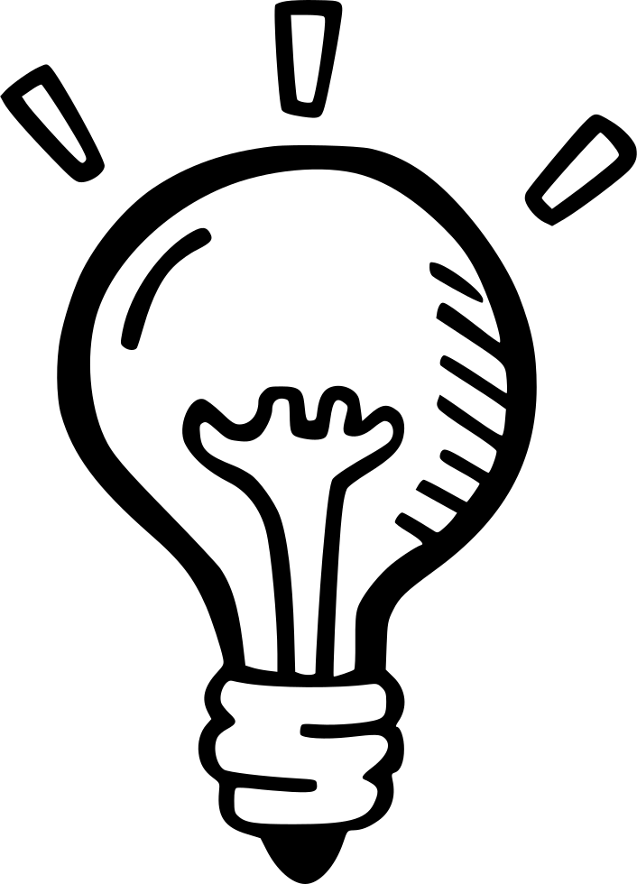 Idea Lightbulb Icon PNG image