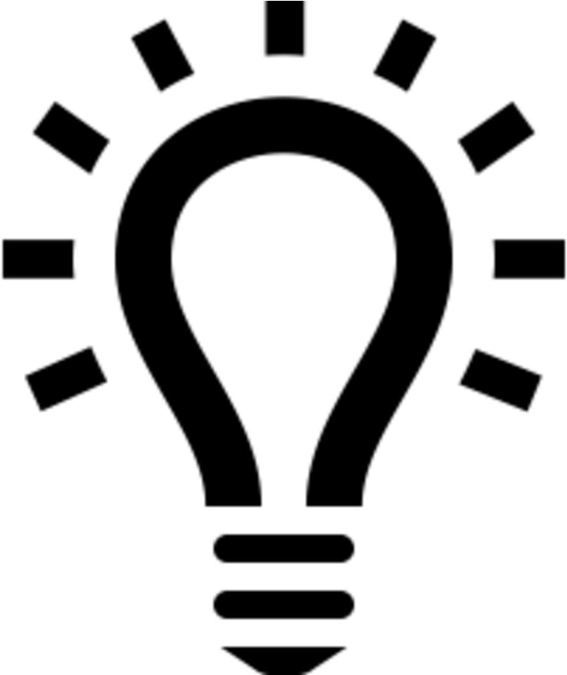 Idea Symbol Light Bulb Graphic PNG image