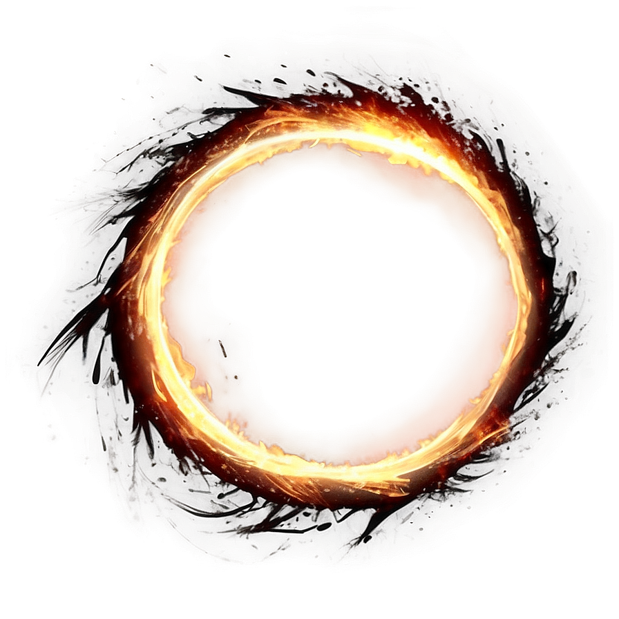 Ignited Fire Circle Png 06272024 PNG image