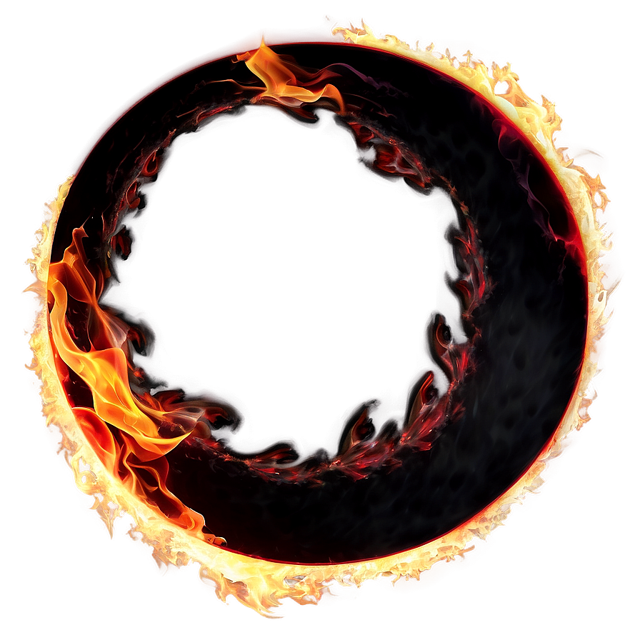 Ignited Fire Circle Png 33 PNG image