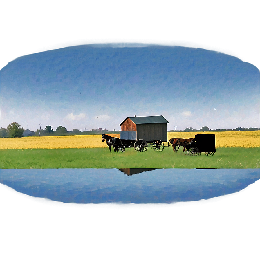 Illinois Amish Country Scene Png Pgq65 PNG image