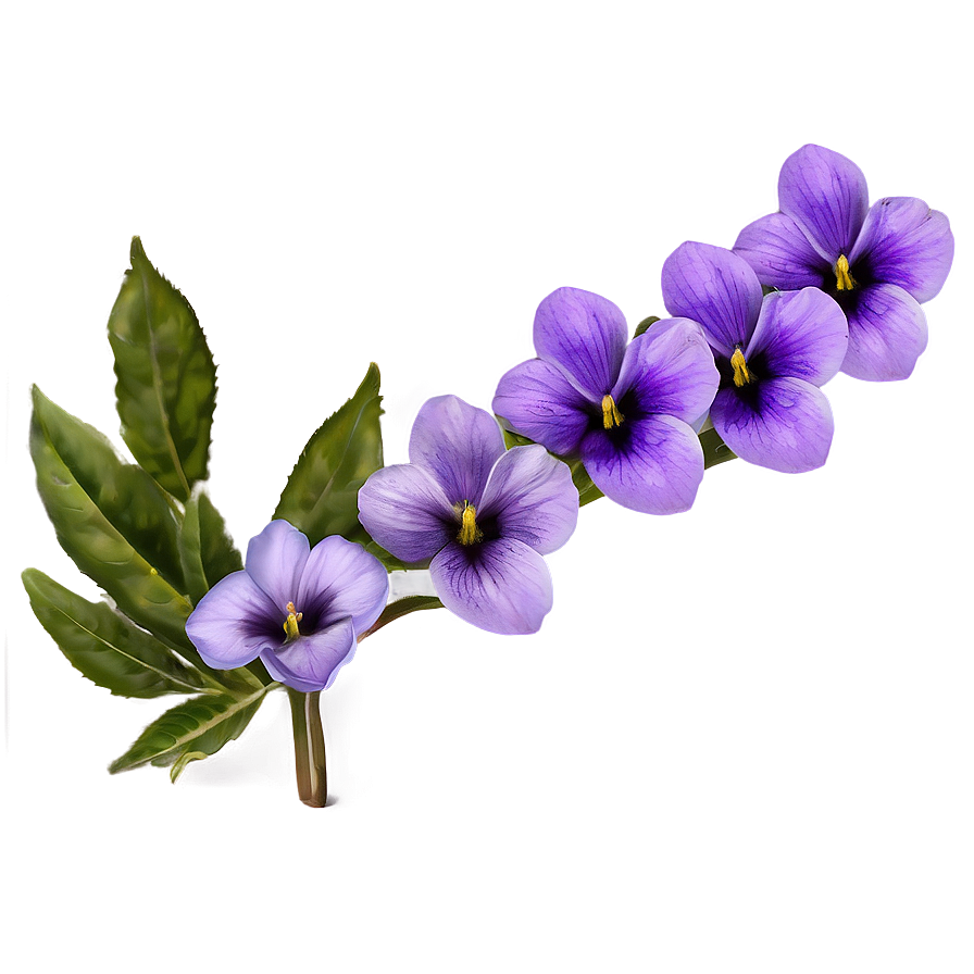 Illinois State Flower - Violet Png 06122024 PNG image