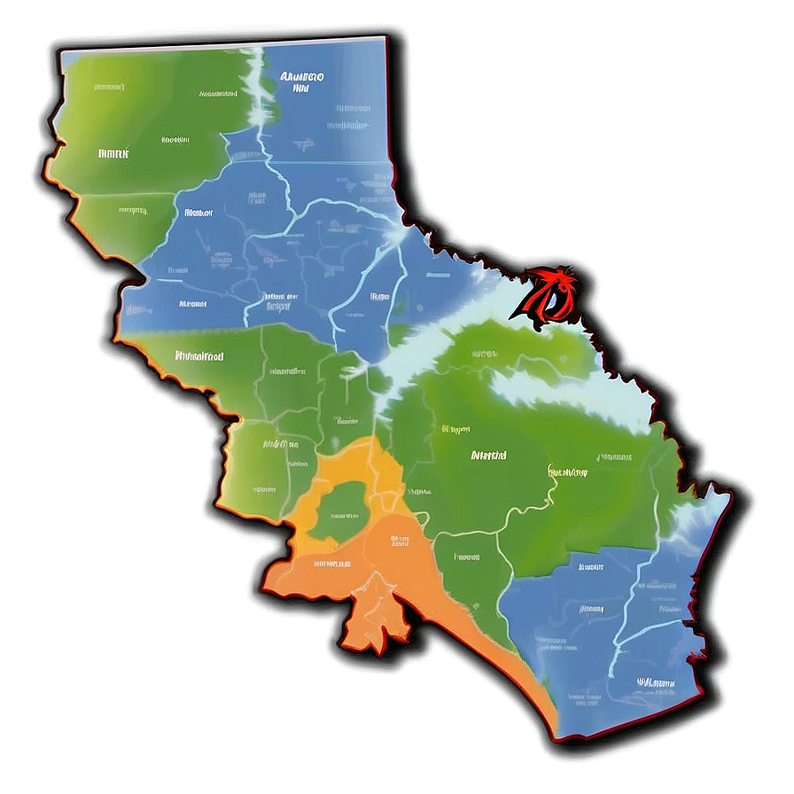 Illinois State Map Png Bvt PNG image