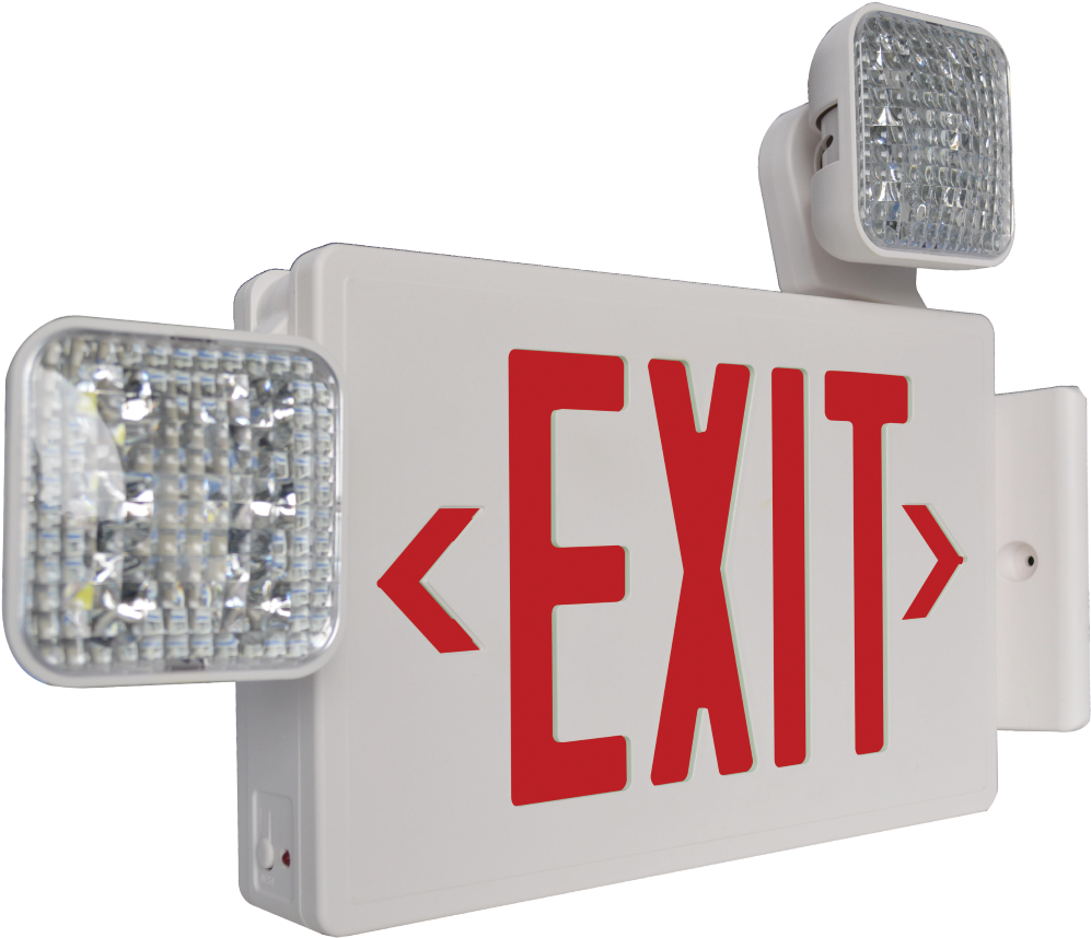 Illuminated Exit Signwith Emergency Lights PNG image