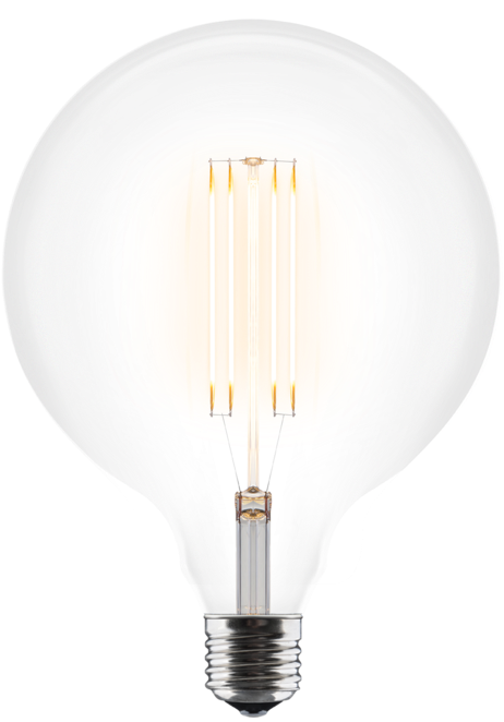 Illuminated L E D Filament Bulb PNG image