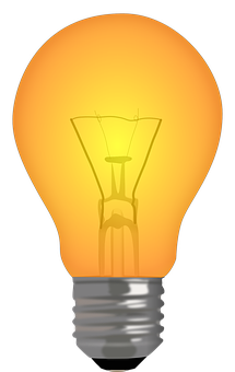 Illuminated Lightbulb Glowing PNG image