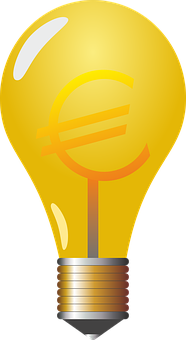 Illuminated Lightbulb Graphic PNG image