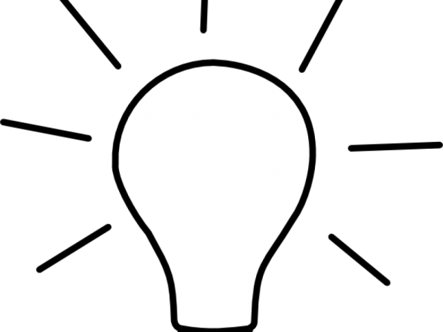 Illuminated Lightbulb Idea Graphic PNG image