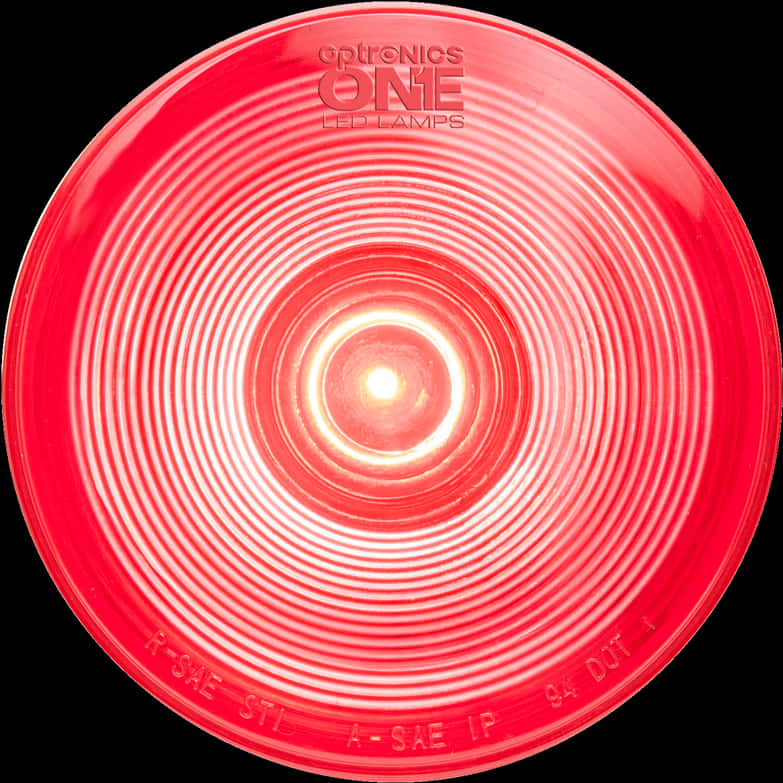 Illuminated Red L E D Light Circle PNG image