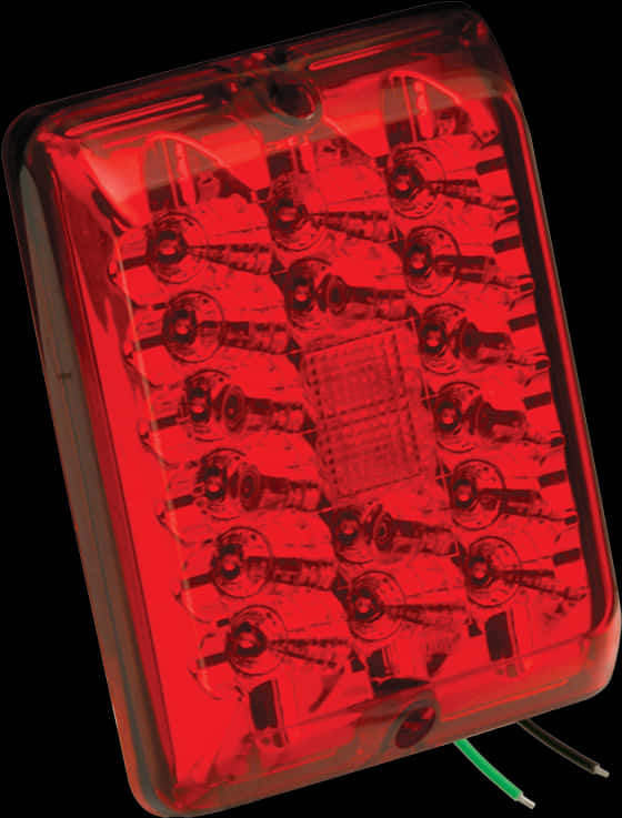 Illuminated Red L E D Warning Light PNG image