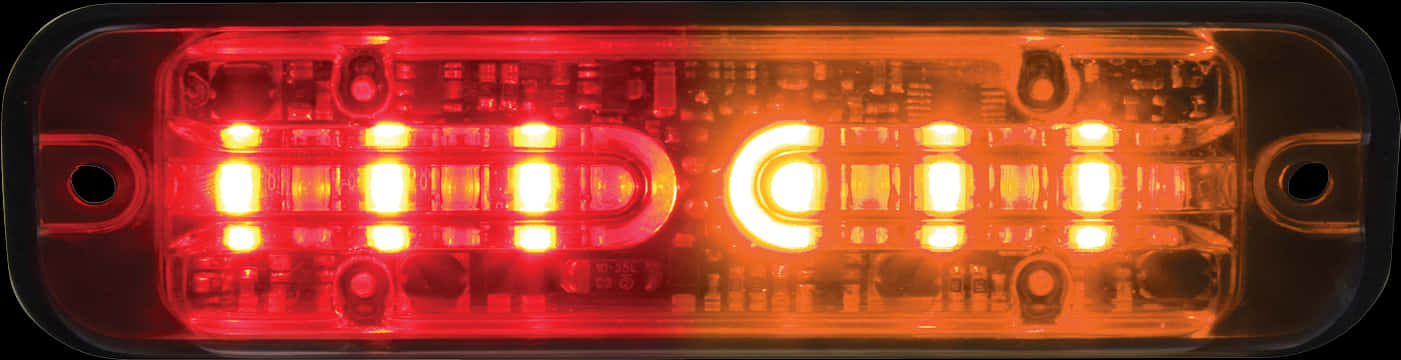 Illuminated Red Tail Light PNG image
