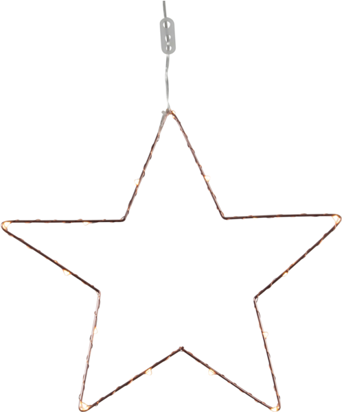 Illuminated Star Decoration PNG image