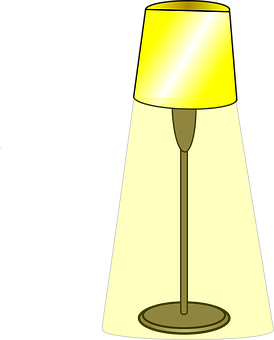 Illuminated Table Lamp PNG image