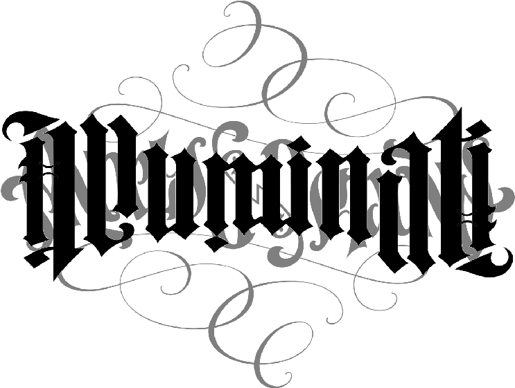 Illuminati Ornate Script Logo PNG image