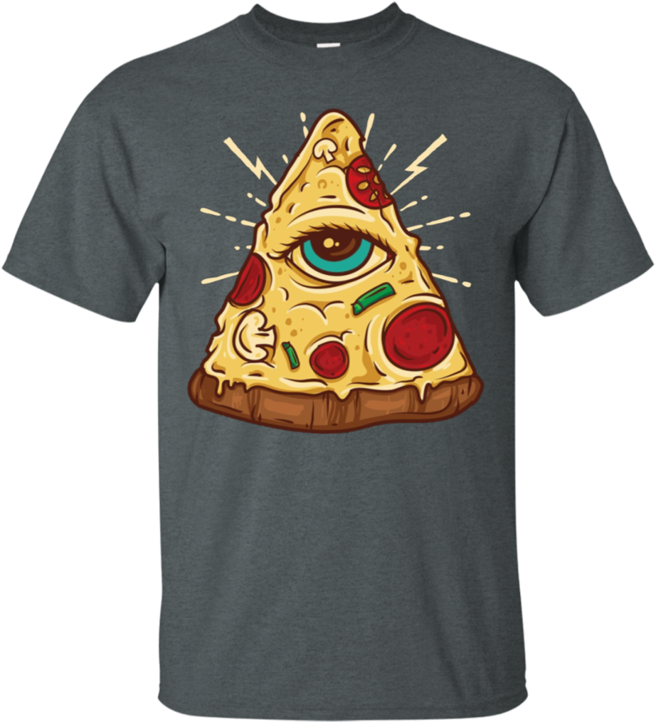 Illuminati Pizza T Shirt Design PNG image