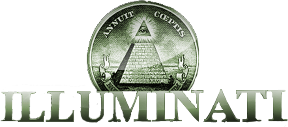 Illuminati Symboland Text PNG image