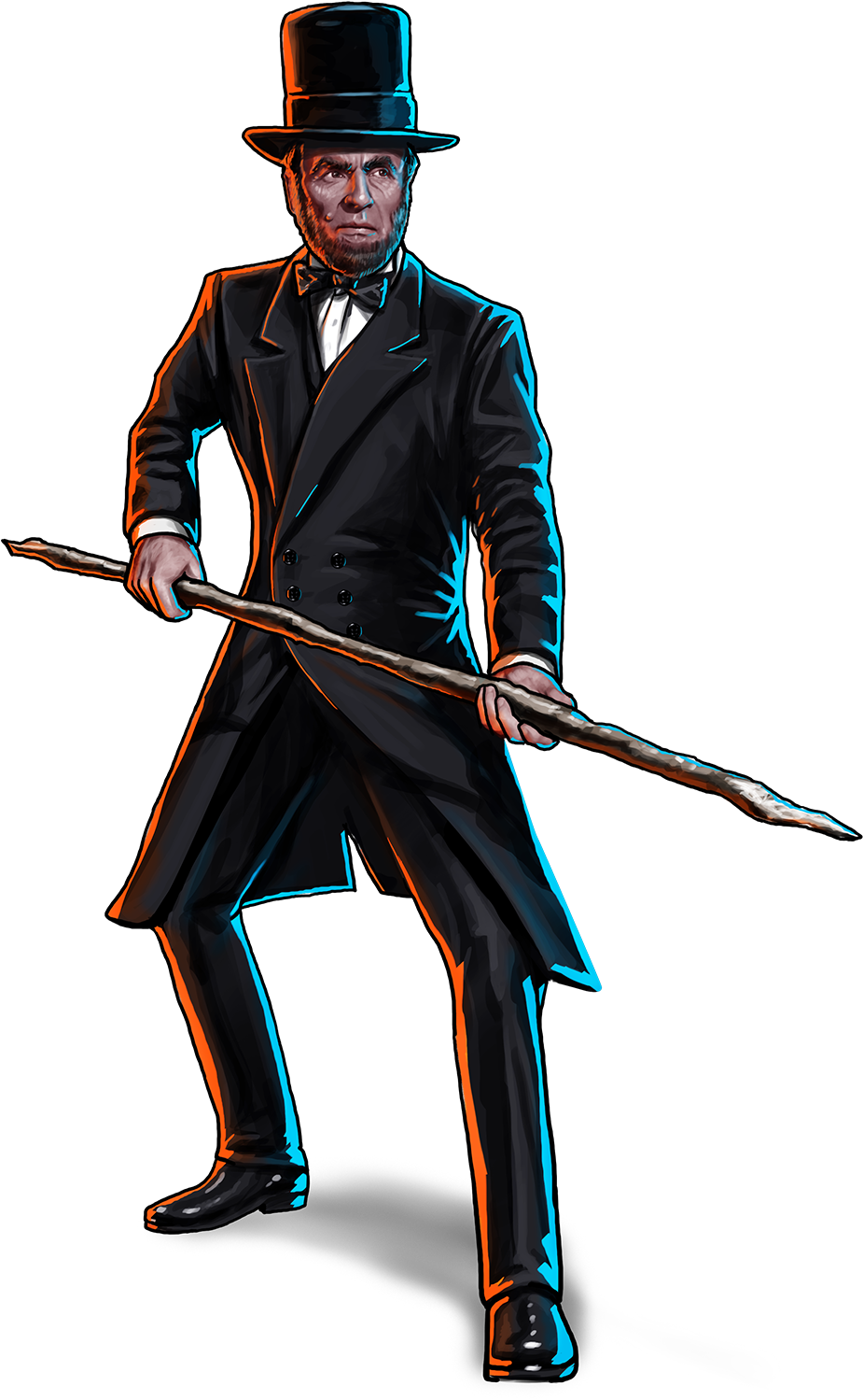 Illustrated Lincolnwith Spear PNG image
