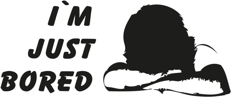 Im Just Bored Silhouette PNG image