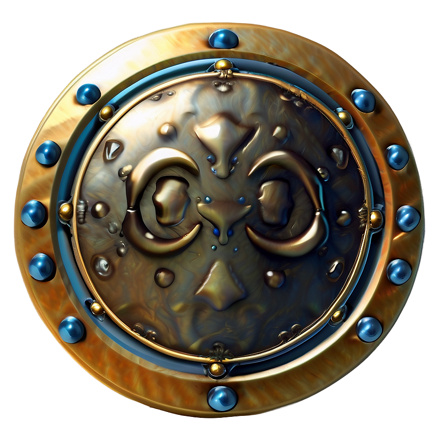 Impenetrable Gold Shield Png 89 PNG image