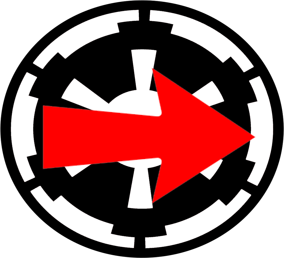Imperial Cog Red Arrow PNG image