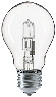 Incandescent Bulb Close Up PNG image