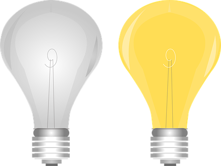 Incandescent Light Bulbs Illustration PNG image