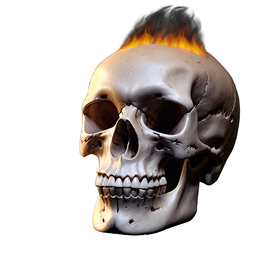 Incendiary Skull Design Png Gyd26 PNG image