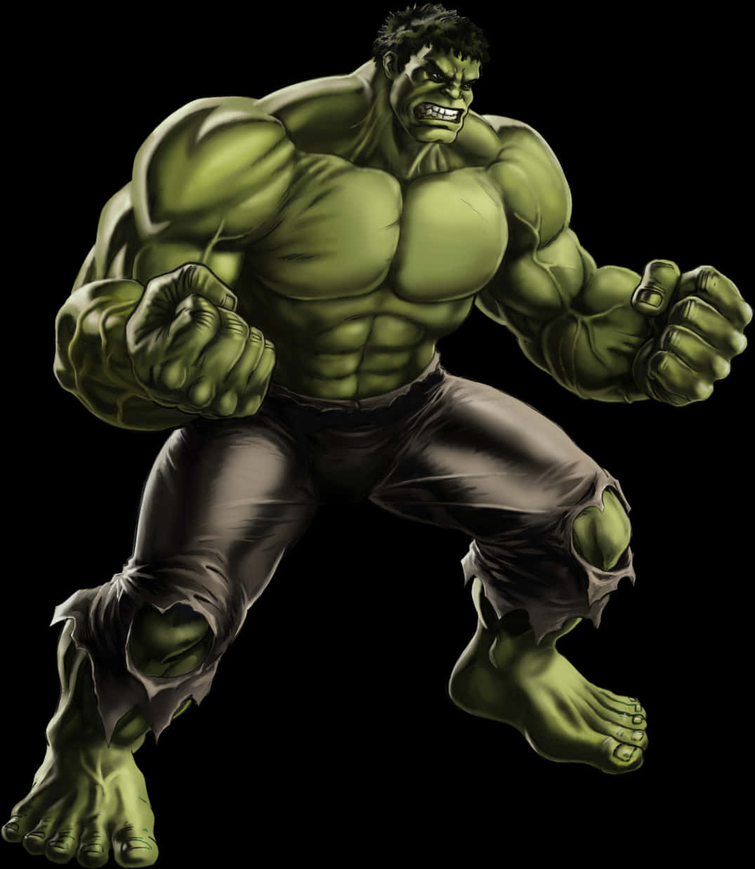 Incredible Hulk Avengers Illustration PNG image